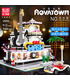 MOULD KING 16002 Guitar Shop Nova Town with LED Lights Building Blocks Toy Set