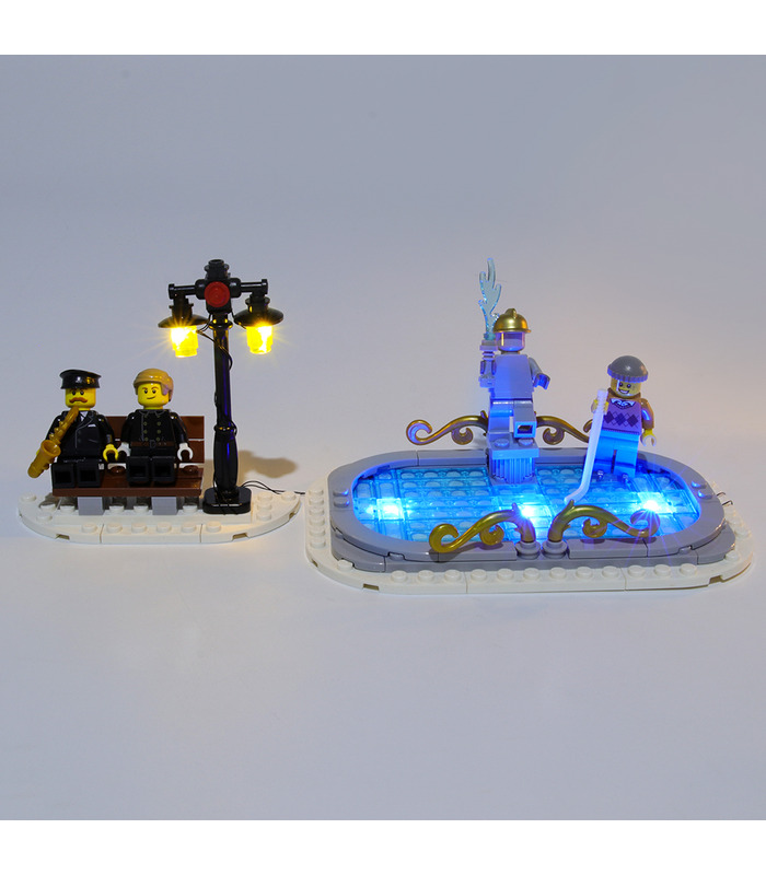 Kit d'éclairage Pour le Village d'Hiver de la Station de Feu Set de projecteurs à LED 10263