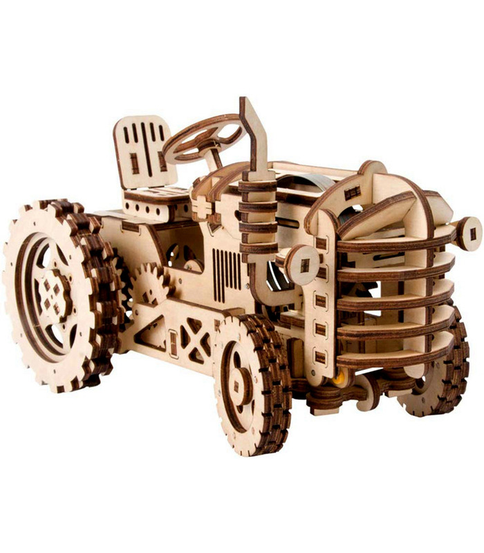 ROKR 3D Puzzle Bewegliche DIY Traktor Holzbau Spielzeug Kit