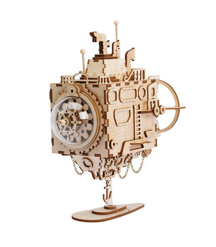 ROKR 3D Puzzle Steampunk U-Boot Holzbau Spielzeugset