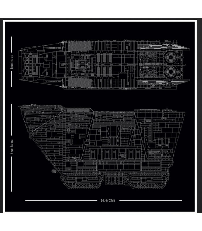 金型王21009UCS Sandcrawlerスター-ウォーズリモート制御ブロック玩具セット