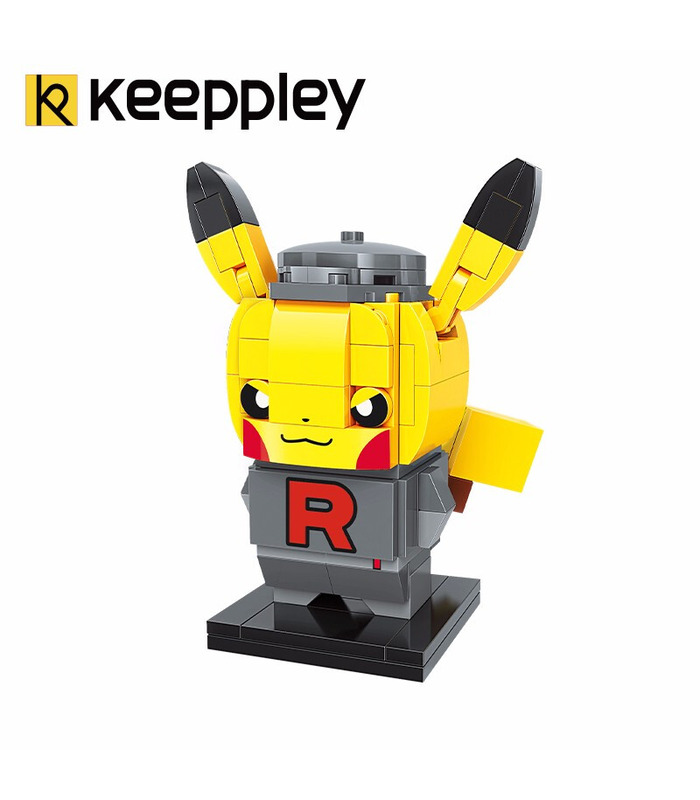 Keeppley Ppokemon K20201 Pikachu COS Cohete Qman Bloques de Construcción de Juguete Set