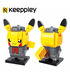 Keeppley Ppokemon K20201 Pikachu COS Cohete Qman Bloques de Construcción de Juguete Set