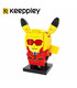 Keeppley Pokemon K20204 Pikachu COS Flash Team Qman 빌딩 블록 장난감 세트