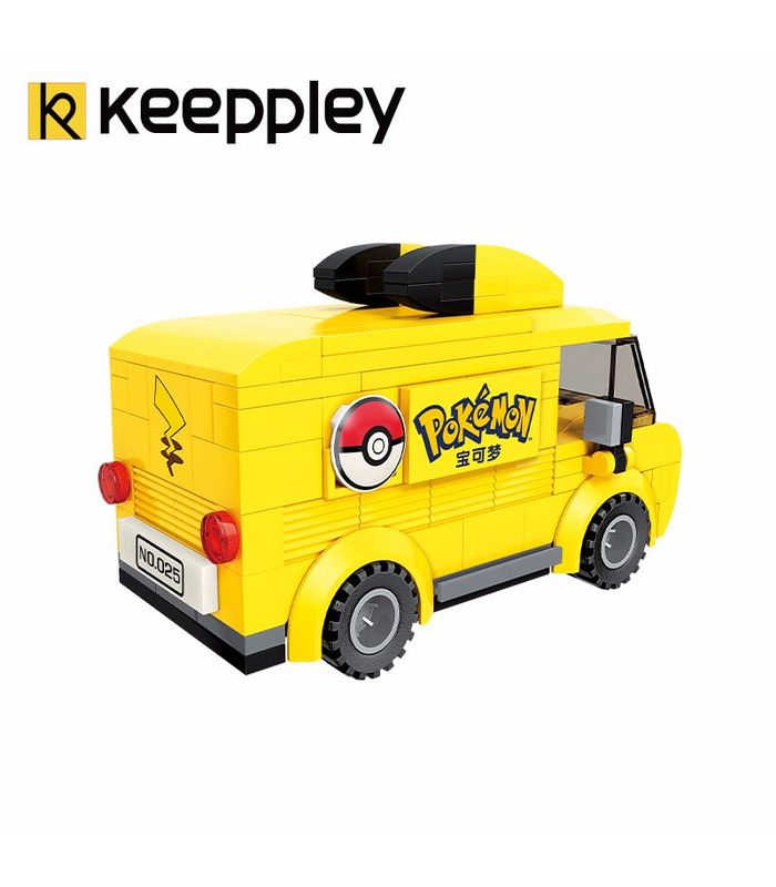 Keeppley Pokemon K20206 Pikachu 버스 Qman 빌딩 블록 장난감 세트