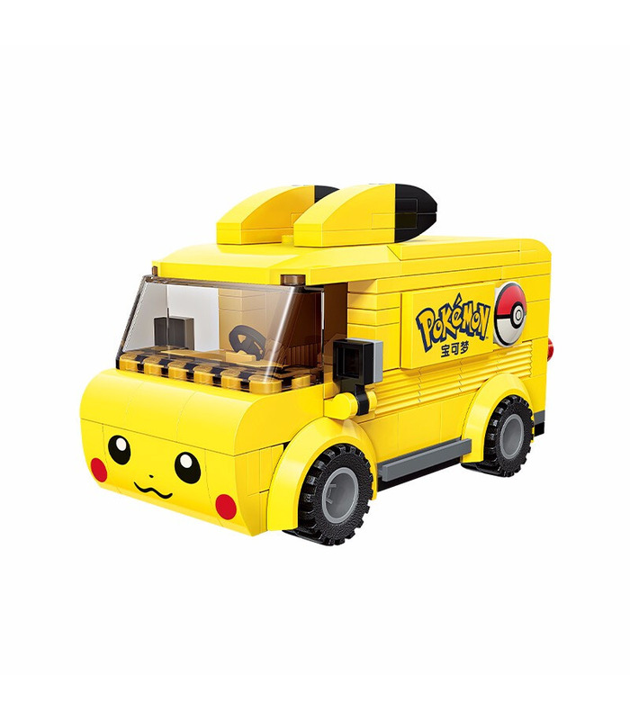 Keeppley Pokemon K20206 Pikachu Bus Qman Blocs De Construction Jouets Jeu