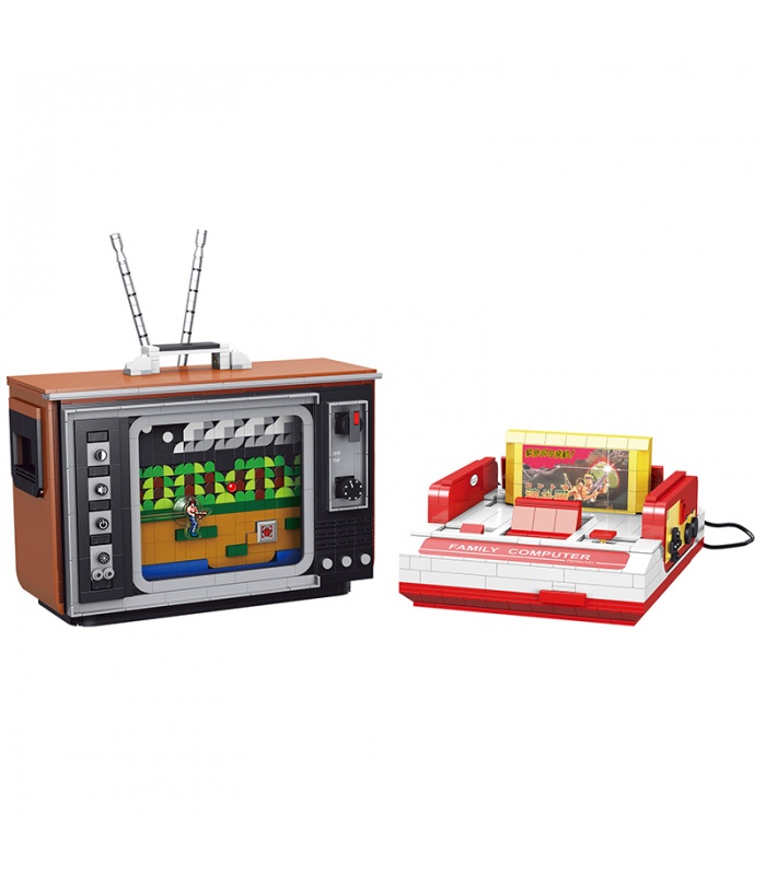 Super 18k tenue des k129 Contra TÉLÉVISION Console de Jeu Briques de Construction Jouet