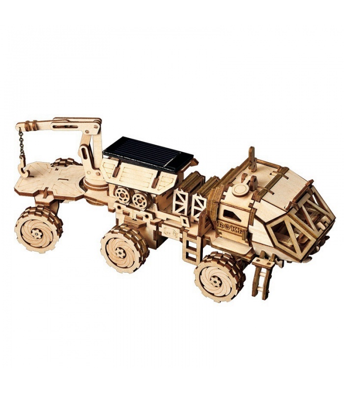 ROKR 3D Puzzle Découverte Rover Bâtiment en Bois Kit de Jouets