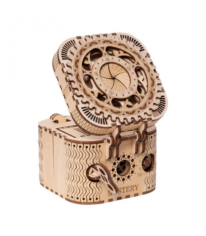 ROKR 3D Puzzle Treasure Box Wooden Building Toy Kit