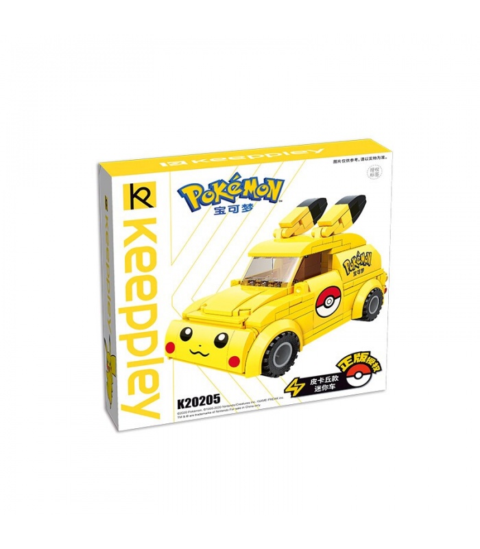 Keeppley Pokemon K20205 Pikachu Minicar Qman 빌딩 블록 장난감 세트