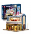 MOULD KING 16001 California Downtown Diner Restaurant by dagupa Building Blocks Toy Set