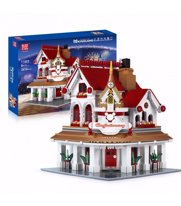 MOLD KING 11003 Paradise Corner Restaurant Mkingland Bausteine Spielzeugset