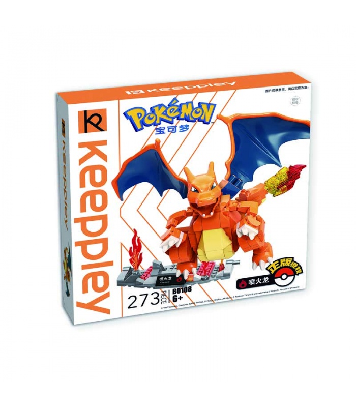 Keeppley Ppokemon B0108 Charizard Qman Building Blocks Toy Set