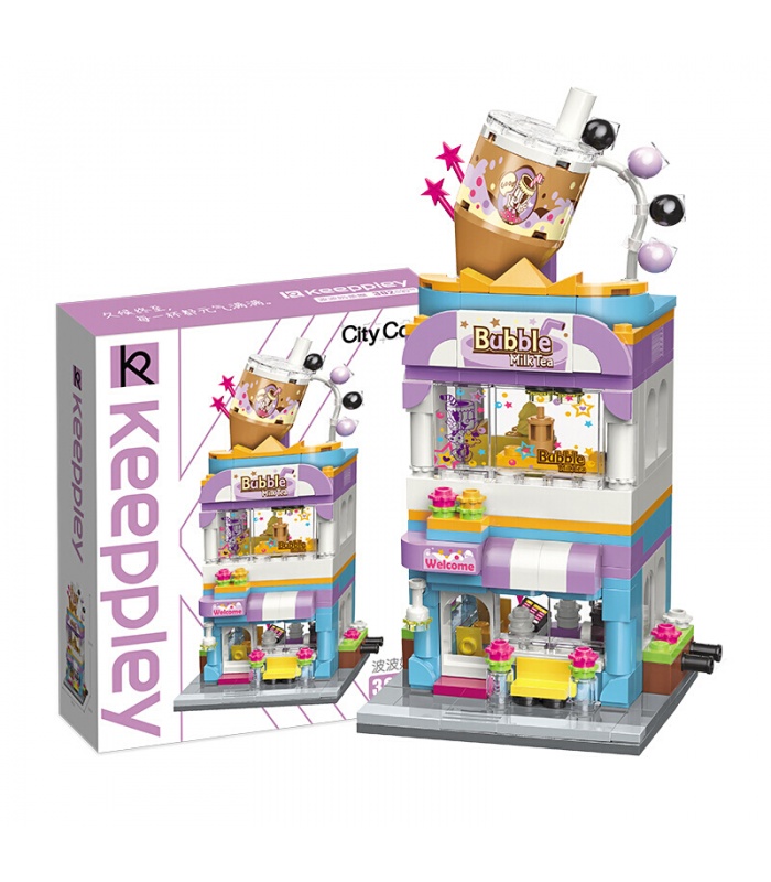 Keeppley Ville Coin C0108 Bubble Tea House QMAN Blocs de Construction Jouets Jeu