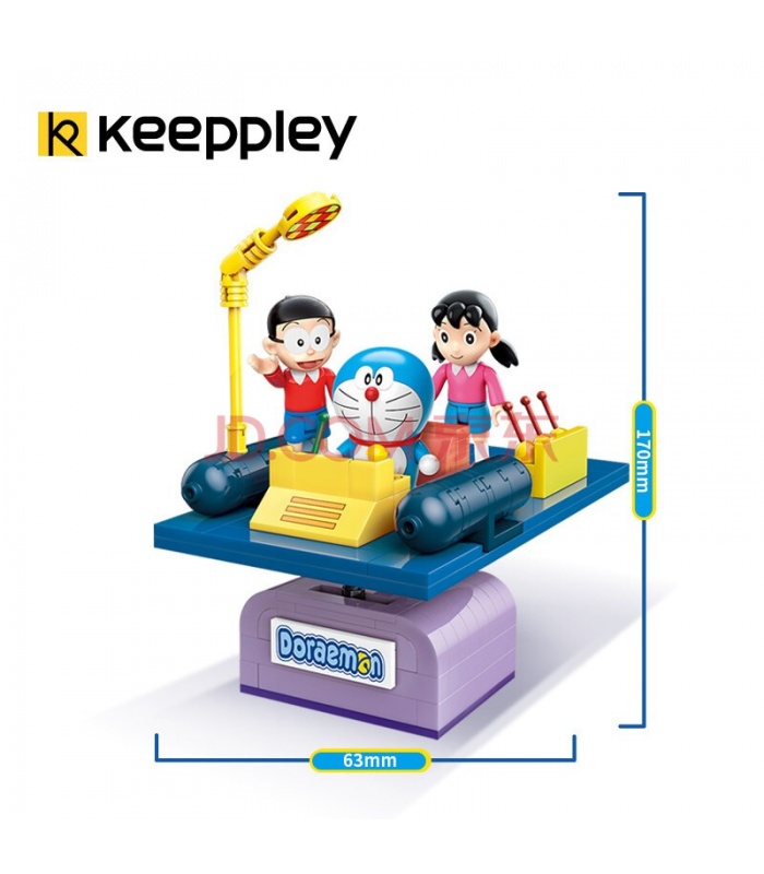 Keeppley K20401 도라에몽 타임머신 QMAN 빌딩 블록 장난감 세트