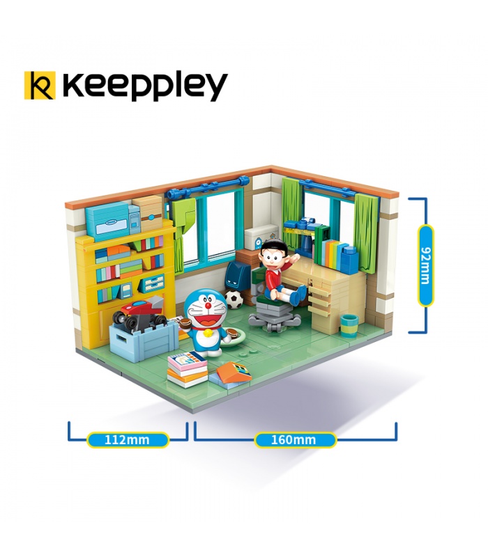 Keeppley K20402 도라에몽 노비타 노비의 방 QMAN 빌딩 블록 장난감 세트