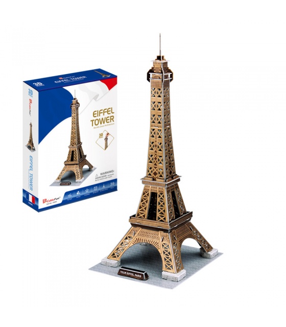 CubicFun 3D Puzzle The Louvre L517h With LED Lights Model Building Kits ...