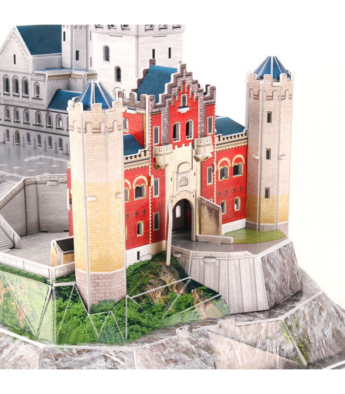 Cubicfun 3D Puzzle Neuschwanstein Castle L174h With LED Lights Model Building Kits