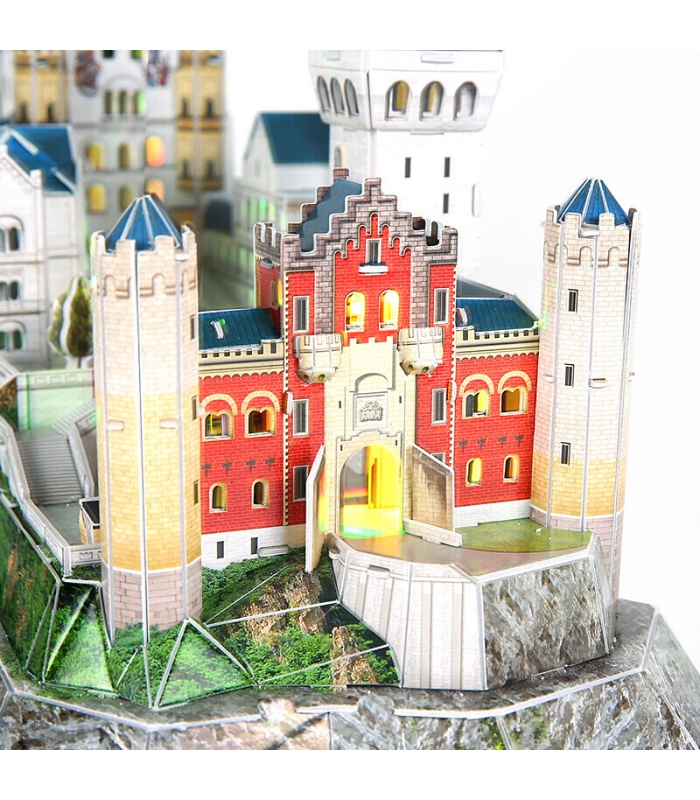 Cubicfun de Puzzle en 3D du Château de Neuschwanstein L174h Avec des Lumières LED de la Construction de modèles de Kits