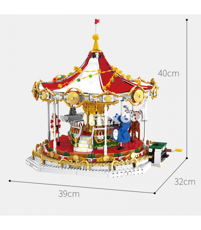 XINGBAO 30001 꿈 회전 목마 건물 벽돌 장난감 세트