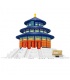 WANGE El Templo del Cielo de Beijing 5222 Juego de juguetes de bloques de construcción