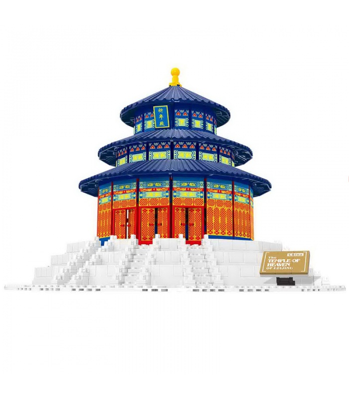 WANGE 베이징 천국의 사원 5222 빌딩 블록 장난감 세트