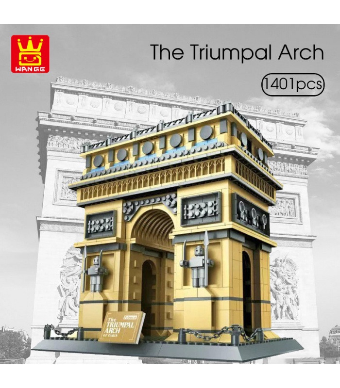 WANGE Architecture Paris Arc De Triomphe 5223 Bausteine-Spielzeugset