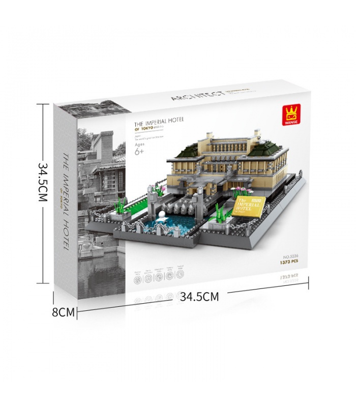WANGE Architecture Tokyo Hotel 모델 5226 빌딩 블록 장난감 세트