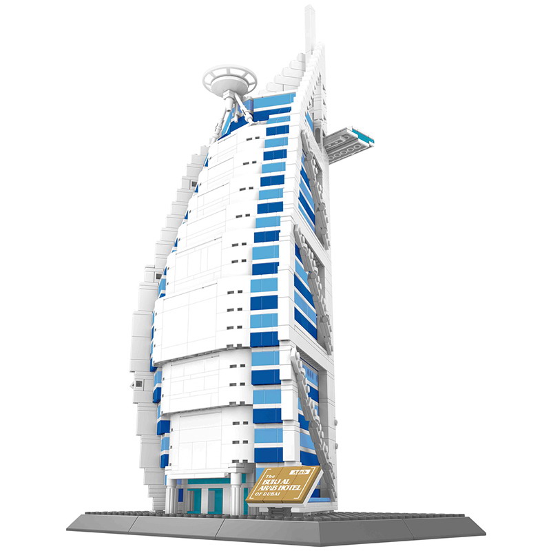 WANGE Dubaï Burj Al Arab Hôtel 5220 Blocs de construction Ensemble de jouets