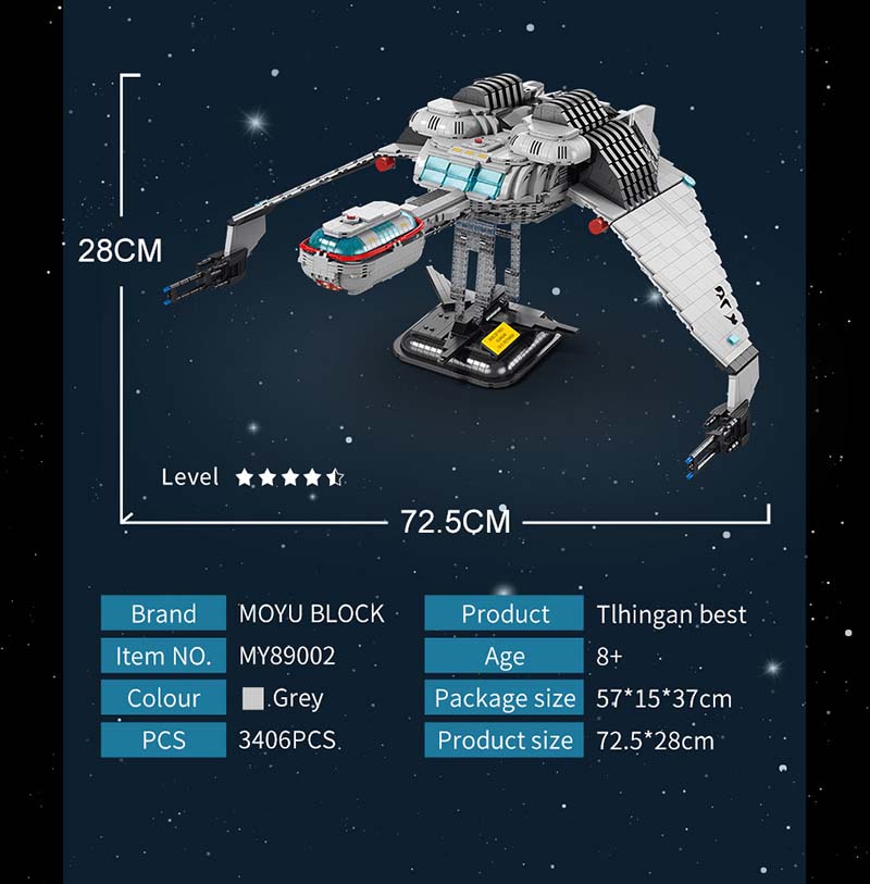 MOYU 89002 Space StarShip Toys The Universe Cruiser Block Juego de juguetes