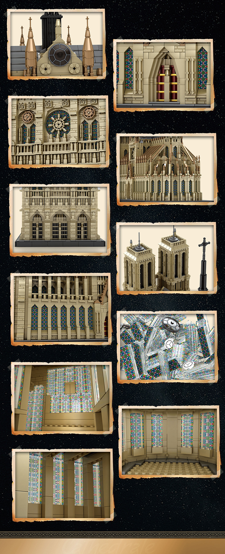 Reobrix 66016 Notre Dame Cathedral de Paris Building Blocks Toy Set