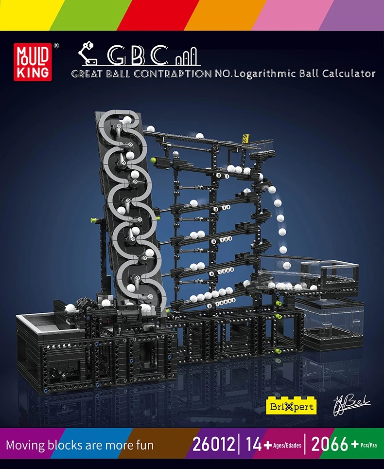 Mould King 26012 Logarithmic Ball Calculator Building Blocks Toy Set