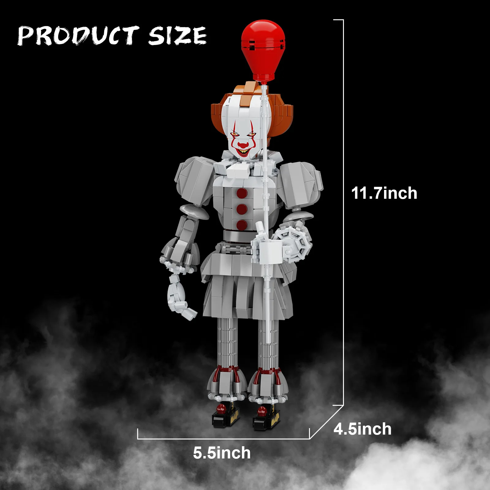 Ensemble de jouets de construction Pennywise personnalisés